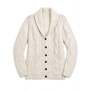 Blarney Wool Cardigan Woollen Mills Ireland Womens Sz XL Fisherman Sweater